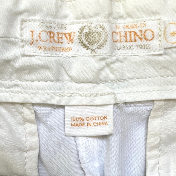 Vintage J Crew twill white chino shorts sz 4 - Picture 3 of 8